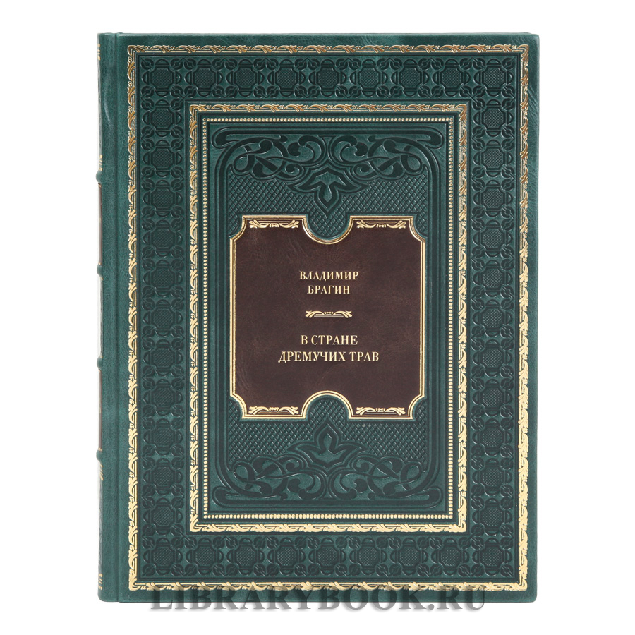 Подарочная книга В Стране Дремучих Трав Владимир Брагин в кожаном переплете