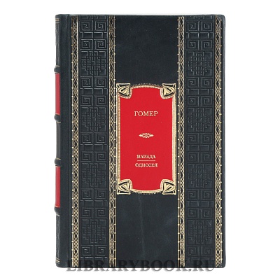 Элитное издание книги Илиада. Одиссея Гомер в кожаном переплете