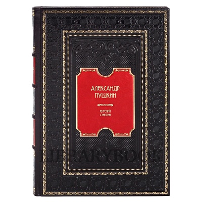 Элитное издание книги Евгений Онегин Александр Пушкин в кожаном переплете