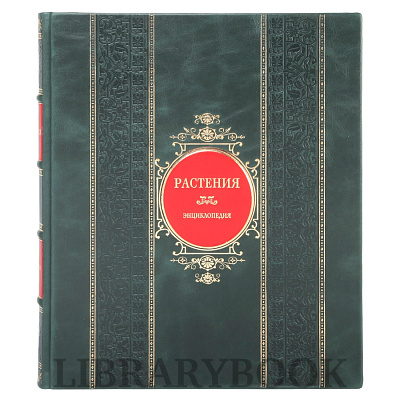 Эксклюзивное издание книги Растения. Энциклопедия Джанет Маринелли в кожаном переплете