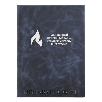 Элитное издание книги Сжиженный природный газ — будущее мировой энергетики в кожаном переплете