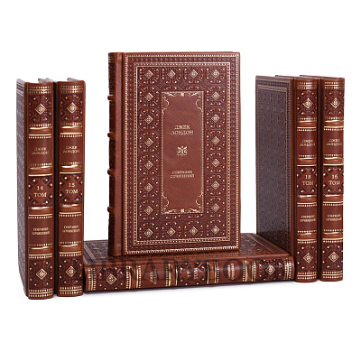 Элитные книги Джек Лондон. Собрание сочинений в 8 томах в кожаном переплете