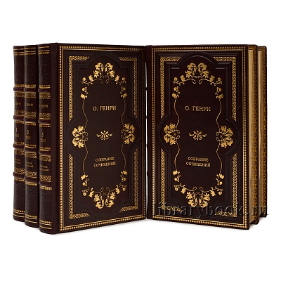 Коллекционные книги О.Генри Собрание сочинений в 5 томах в кожаном переплете