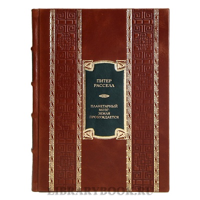 Эксклюзивная книга Питер Рассел Планетарный мозг: Земля пробуждается в кожаном переплете