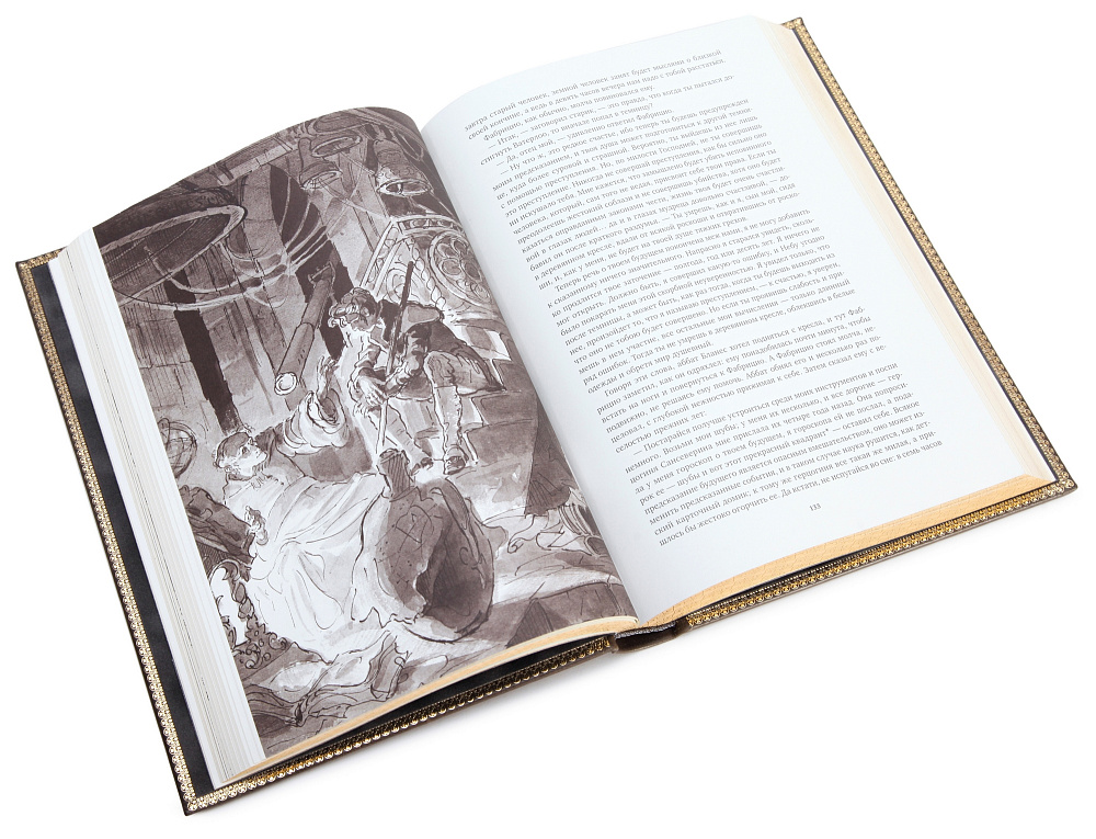 Элитная книга Стендаль. Пармская обитель в кожаном переплете