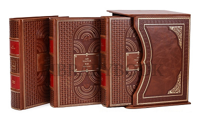 Подарочное издание книги Лев Толстой. Война и мир в 4 томах в кожаном переплете