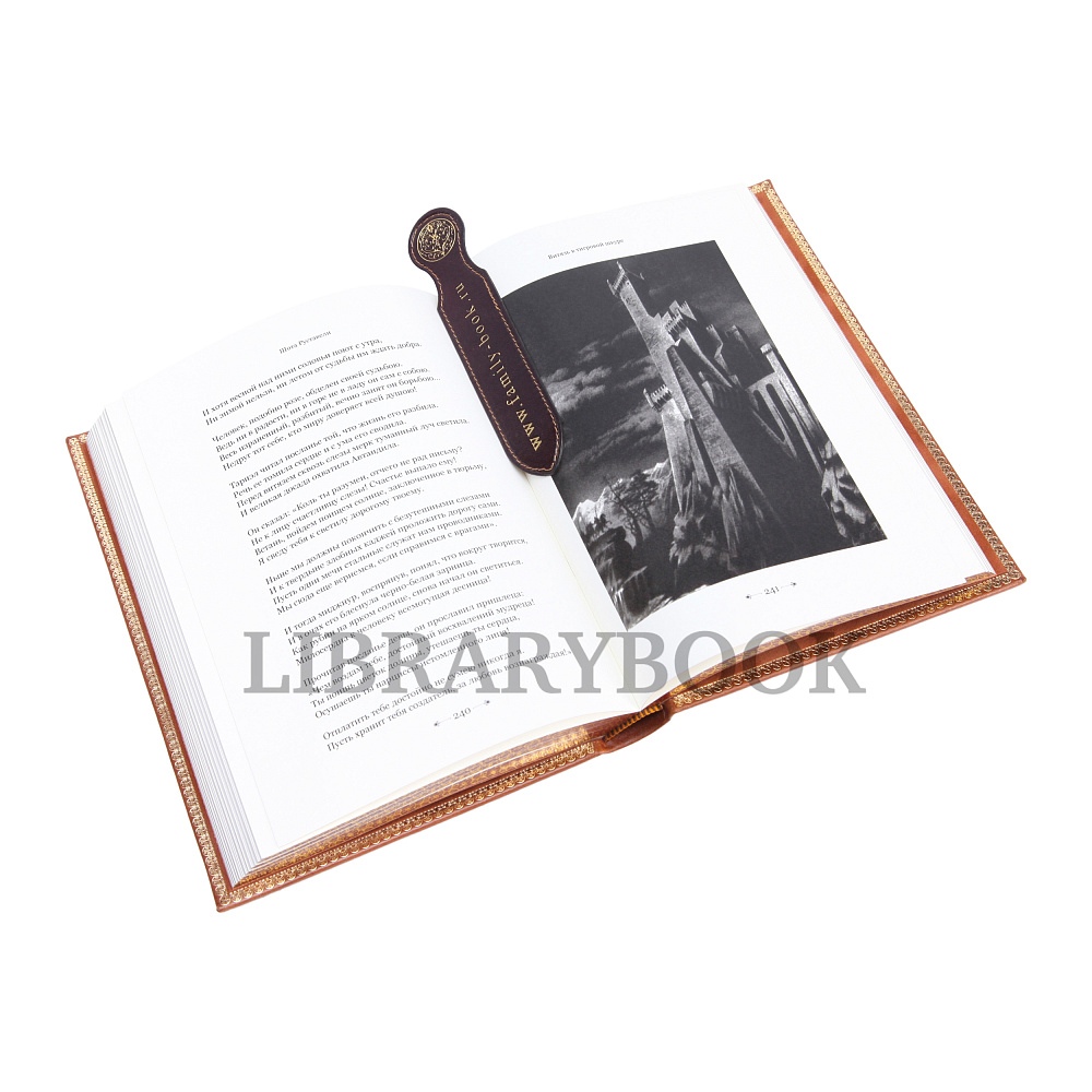 Подарочное издание книги Витязь в тигровой шкуре Руставели Шота в кожаном переплете