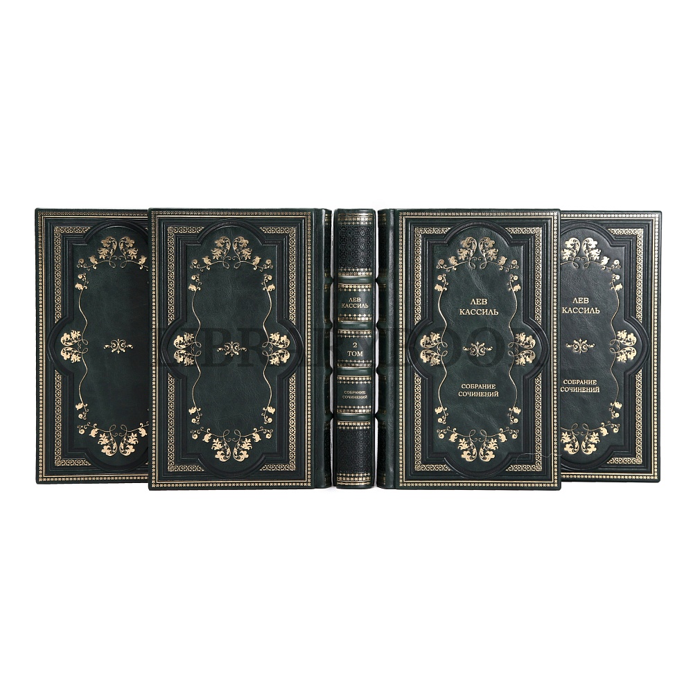 Подарочное издание книги Лев Кассиль. Собрание сочинений в 5 томах в кожаном переплете