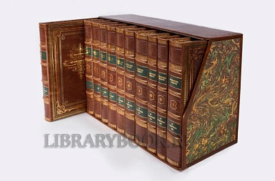 Подарочное издание книги Библиотека банкира в 11 томах в кожаном переплете
