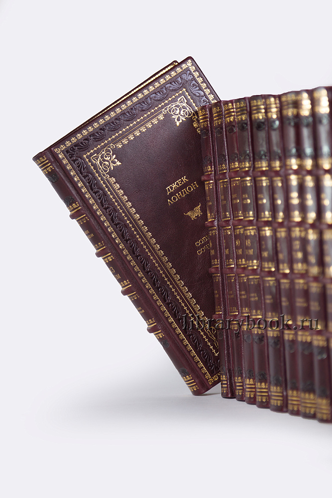 Подарочное издание книги Джек Лондон. Собрание сочинений в 20 томах в кожаном переплете